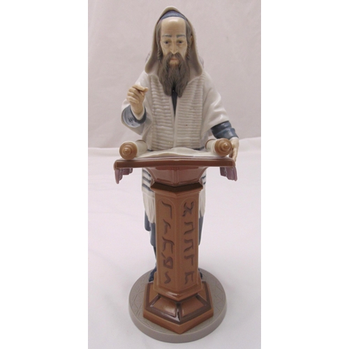 167 - Lladro figurine 6208 Rabbi reading the Torah, marks to the base, 35cm (h)