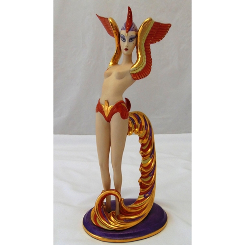 170 - A Capodimonte Art Deco limited edition fantasy female figurine 304/1500 by Ester Mario Pegoraro, sig... 