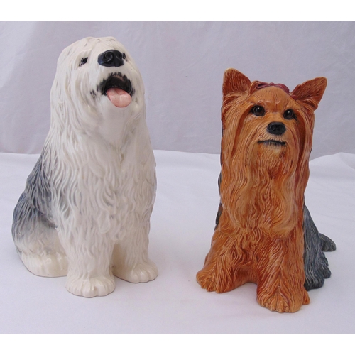 181 - Two Beswick dog figurines to include a Sheepdog and a Collie, marks to the bases, tallest 30cm (h)