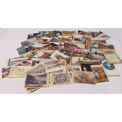 250 - A quantity of early 20th century postcards, black and white, sepia and colour (some unused)