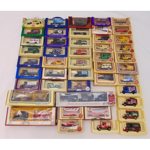 266 - A quantity of diecast trucks, buses and coaches, all in original packaging (46)