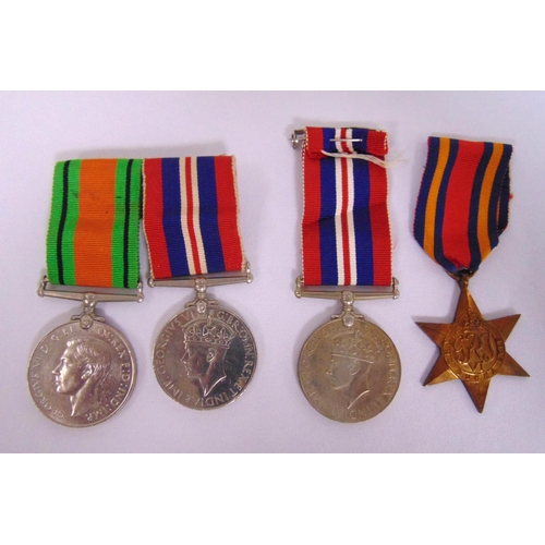 274 - Four WWII medals to include The Defence Medal, George VI and The Burma Star