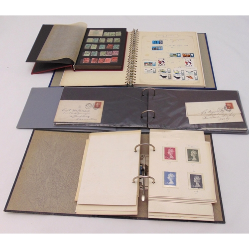 278 - A quantity of stamps and postal history to include a Penny Black, Blues, Reds and letters