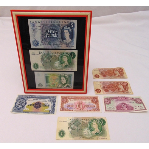 281 - A quantity of GB and British Armed Forces bank notes(7)