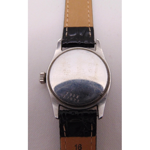 304 - Tudor Oyster gentlemans 4540 vintage mechanical wristwatch on a replacement leather bracelet