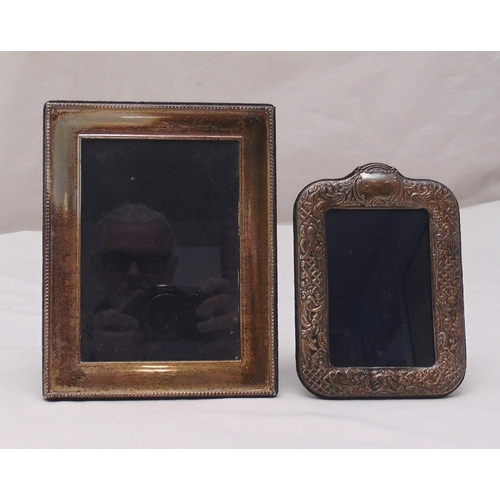 393 - Two hallmarked silver photograph frames