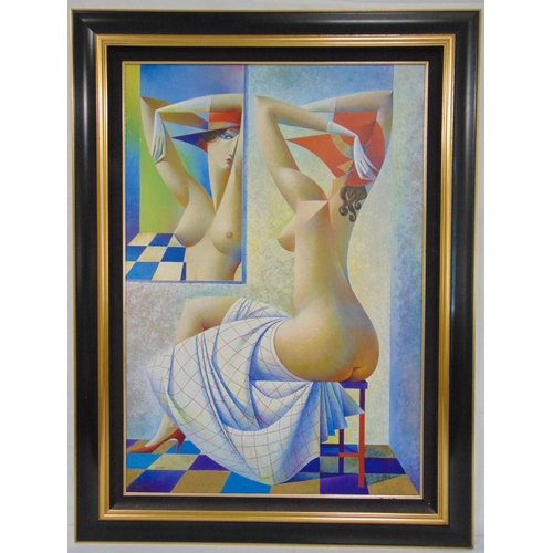 46 - Georgy Kurasov framed giclee serigraph titled Venus at the Mirror limited edition 24/100 with hand w... 