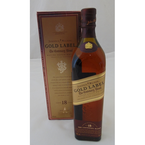 480 - Johnnie Walker Gold Label Centenary Scotch whisky aged 18 year 1990s bottling 70cl in original packa... 