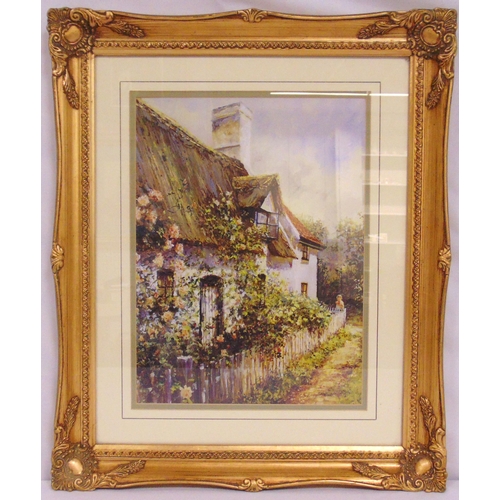 63 - Michael Lees framed and glazed watercolour titled Albertine and Thatch, signed bottom left, 39.5 x 2... 