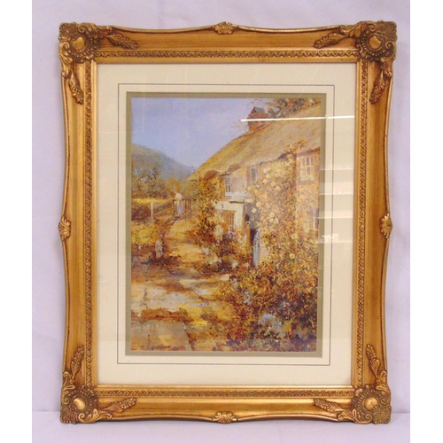 64 - Michael Lees framed and glazed watercolour titled Ford Cottage, signed bottom left, 39.5 x 38.5cm