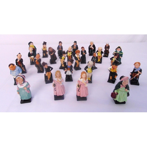 117 - Twenty eight Royal Doulton Dickens figurines, marks to the bases, tallest 24cm (h)