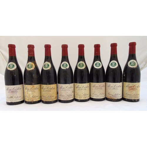 227 - Louis Latiour Les Chaillots Aloxe-Corton 1989 vintage, eight 75cl bottles