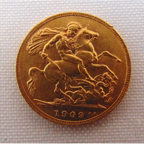 352 - Edward VII 1909 Sovereign