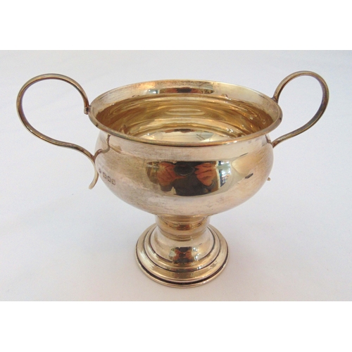 373 - A hallmarked silver two handled sugar bowl London 1932, approx total weight 152g