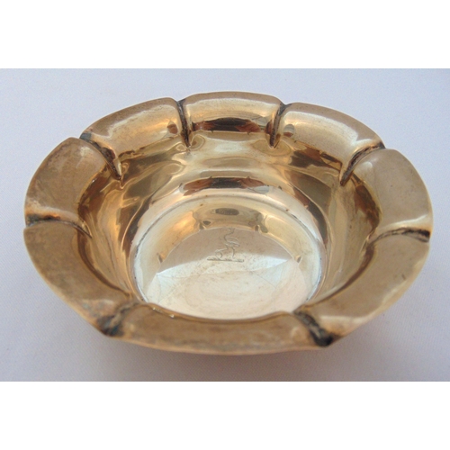 376 - A hallmarked silver bonbon dish with crimped edge Sheffield 1928, approx total weight 84g