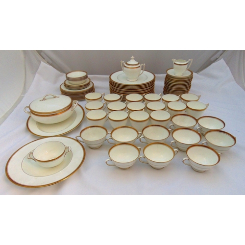 72 - Coalport Elite dinner and tea service to include plates, bowls, cups, saucers and serving dishes (87... 