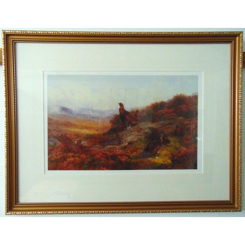 55 - Archibald Thorburn framed and glazed limited edition 108/500 polychromatic lithographic print of gro... 