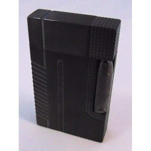174 - S T Dupont James Bond 007 brushed palladium cigarette lighter in original packaging