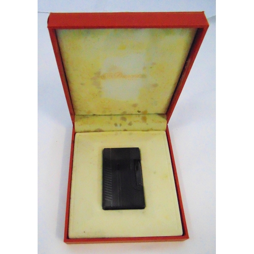 175 - S T Dupont James Bond 007 brushed palladium cigarette lighter in original packaging
