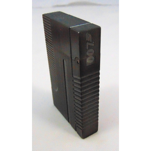 175 - S T Dupont James Bond 007 brushed palladium cigarette lighter in original packaging