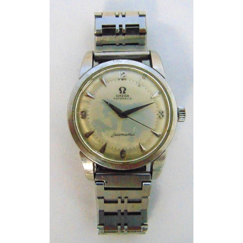 246 - Omega stainless steel gentlemans Seamaster wristwatch with original stainless steel bracelet