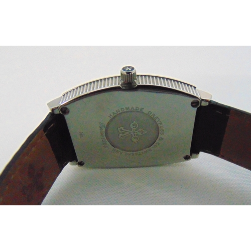 247 - Dreyfuss and Co. gentlemans wristwatch with date aperture and subsidiary seconds dial on original le... 