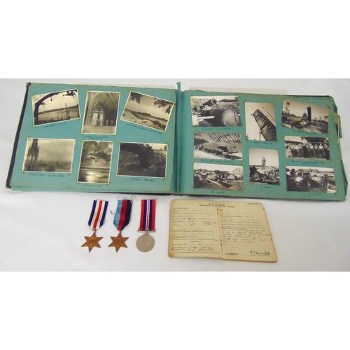 206 - Mr B.G. Hanton R.A.F.V.R WWII Royal Air Force photographer album of WWII photographs, service and re... 