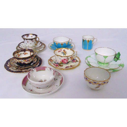 95 - A quantity of cabinet cups and saucers by various makers to include Aynsley, Hammersley and Crown St... 