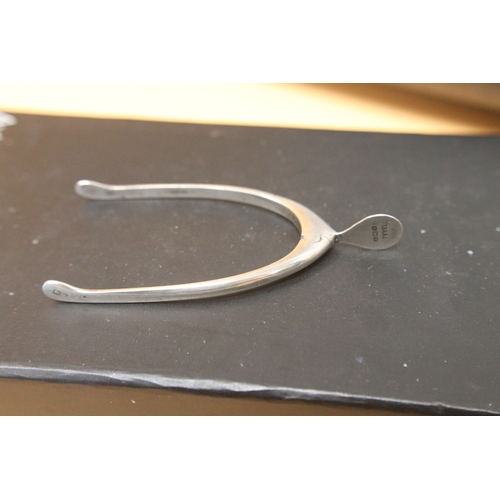 238 - Hallmarked Birmingham silver wishbone tongs weight 8.8 gms