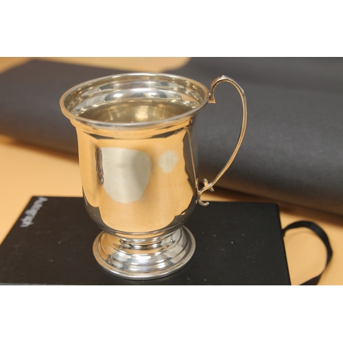 243 - Hallmarked Birmingham silver small tankard weight 84.9 gms