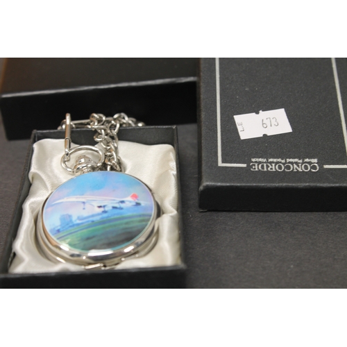 245 - Concorde boxed pocket watch