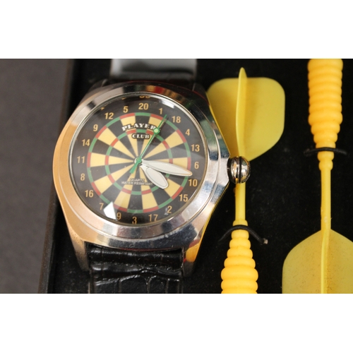 47 - Boxed Players club dart watch with magnetic board and darts