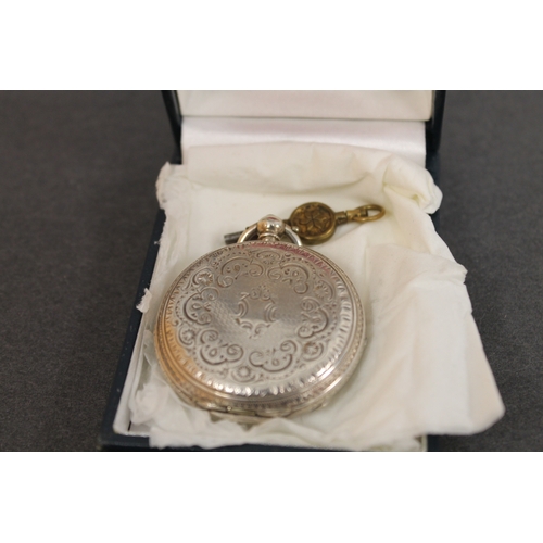 55 - Hallmarked Chester silver ladies pocket watch fully working