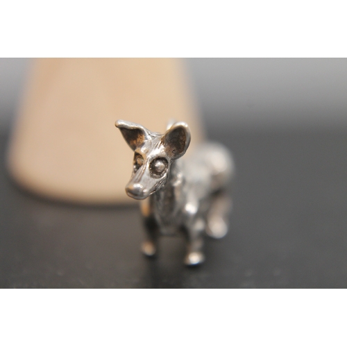 65 - 925 silver dog pendant