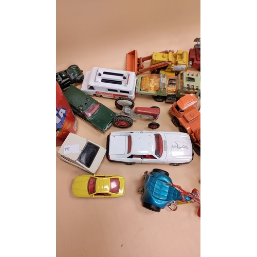 133 - Job lot of corgi cars, trucks and ambulances etc