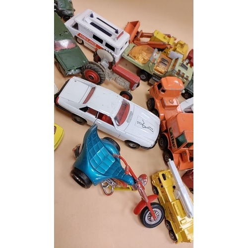 133 - Job lot of corgi cars, trucks and ambulances etc