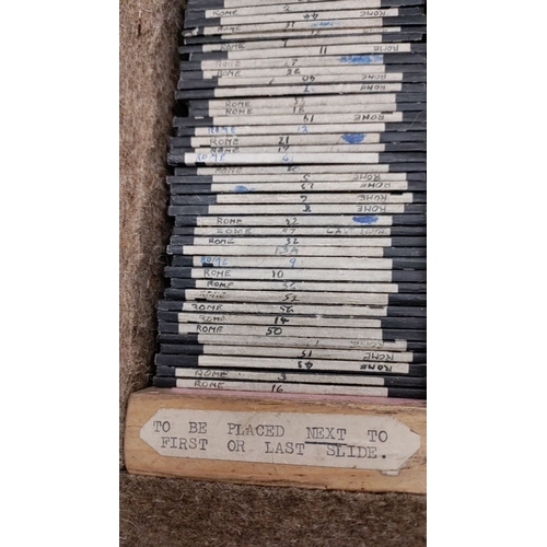 140 - Set of magic lantern slides of Rome and Catholic religious content