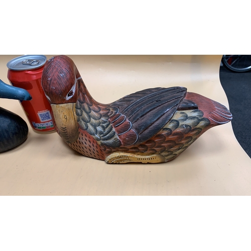 145 - Collection of wooden ducks