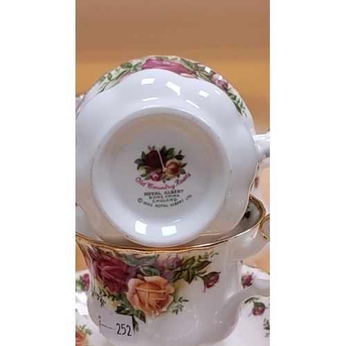 150 - Royal Albert 'Old Country Rose' bone china tea set including tea pot, sugar dish and milk jug