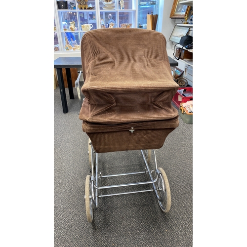 250 - Vintage corduroy pram