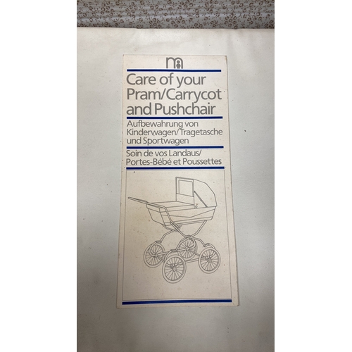 250 - Vintage corduroy pram