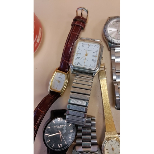 266 - Job lot of watches to inc Pulsar, Olivia Burton, Remington, Lorus, Celestron and others