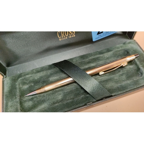 270 - Cross Rolled Gold propelling pencil in original box