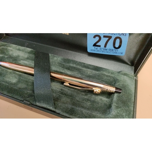 270 - Cross Rolled Gold propelling pencil in original box