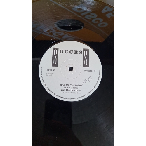 306 - Vinyl 12-inch record 'Give me the right' by Leroy Sibble and the Heptones Produced by Success Produc... 