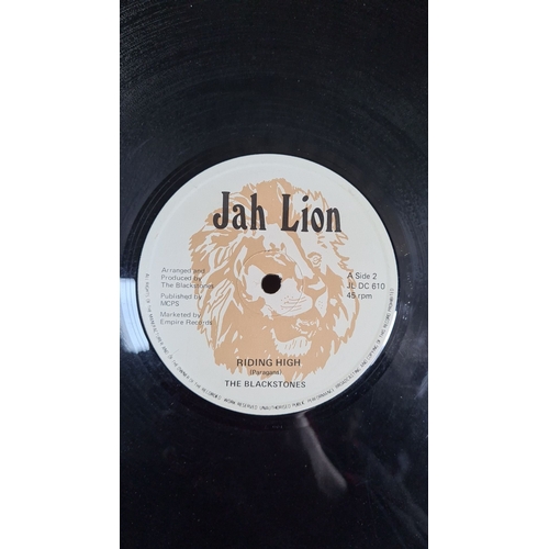 310 - Vinyl 12-inch record 'Sweet feeling' by The Blackstones features Jah Lion's music in the Reggae genr... 