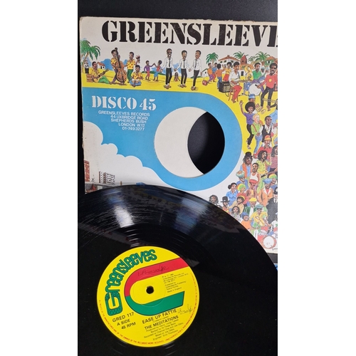 320 - 1983 Greensleeves Records 45 RPM vinyl, "Ease Up Fattie" and "Shadow Man" by The... 