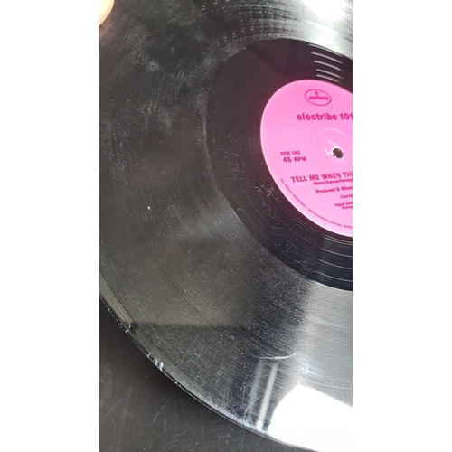 321 - Electribe 101 vinyl record, "Tell Me When the Fever Ended," 1989, Mercury Records. Pink co... 