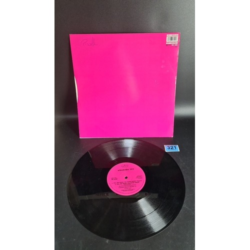 321 - Electribe 101 vinyl record, "Tell Me When the Fever Ended," 1989, Mercury Records. Pink co... 