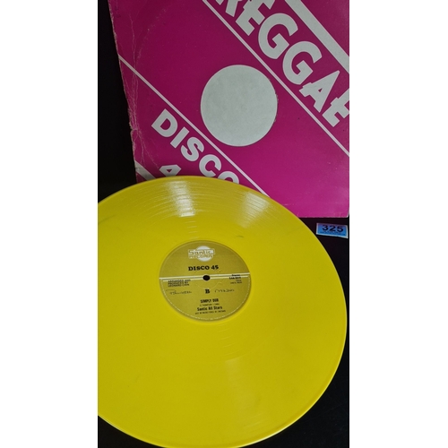 325 - Yellow vinyl 12-inch record, Carroll Thompson 'Simply in love', produced by Leonard Chin on Santic R... 